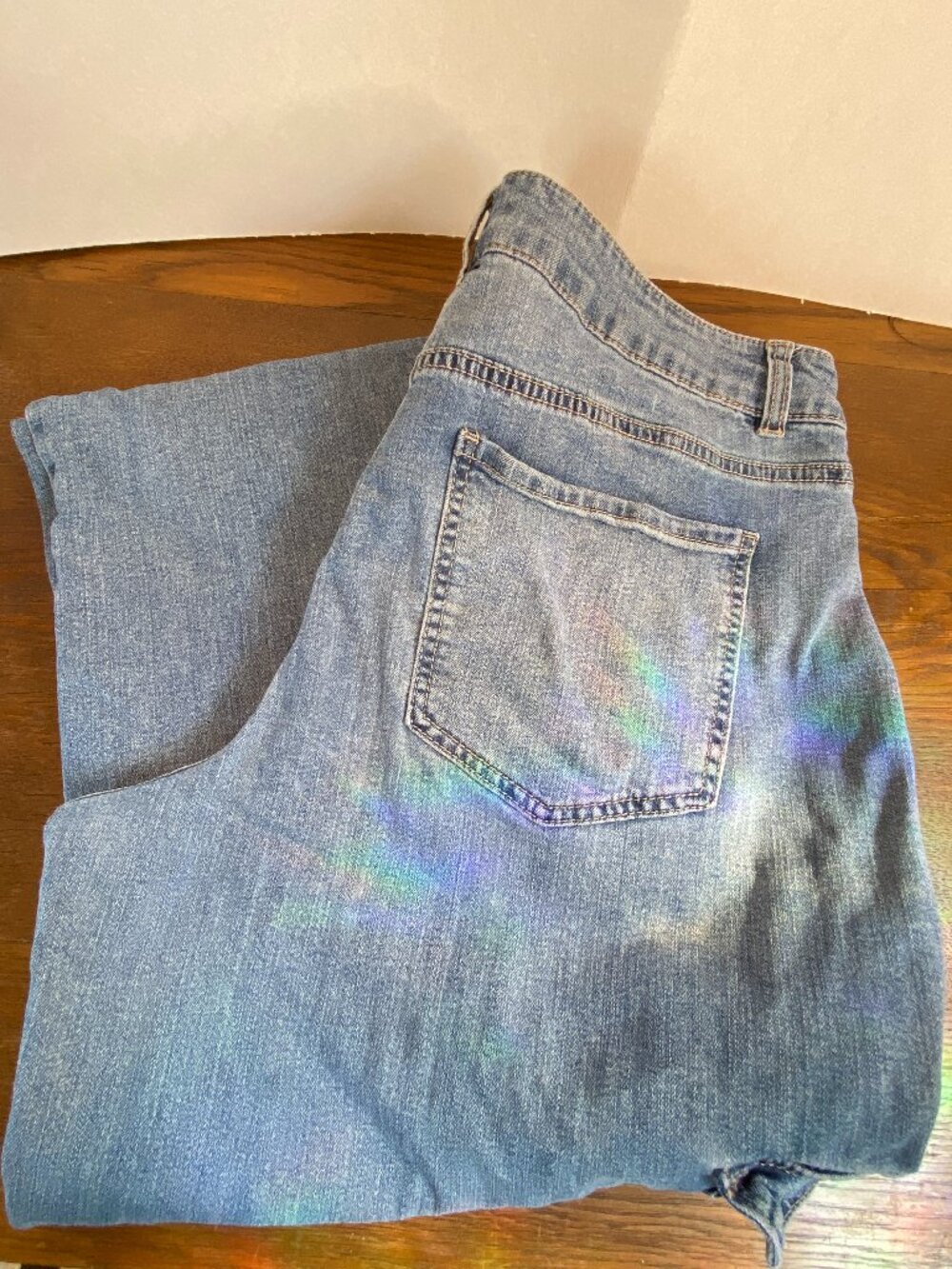 Women's d.jeans Wide Leg 6 Pocket Cargo Jeans Pants Size 12 - Picture 13 of 15